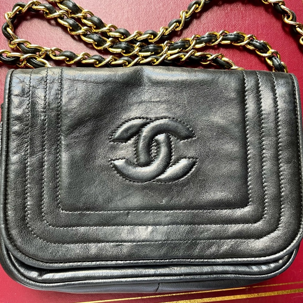 Authentic 1987 Chanel Vintage Mini Flap